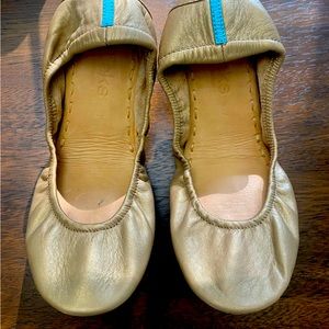Tieks Gold flats - size 7